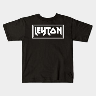 IRON TEXT || LEYTON WHITE BOX Kids T-Shirt